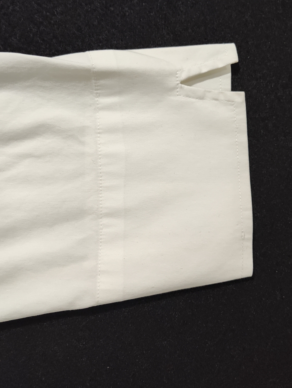 Ann Taylor Petite Women's 10p Collared Button Down 3/4 Sleeve Dress Shirt, White - Picture 7 of 7